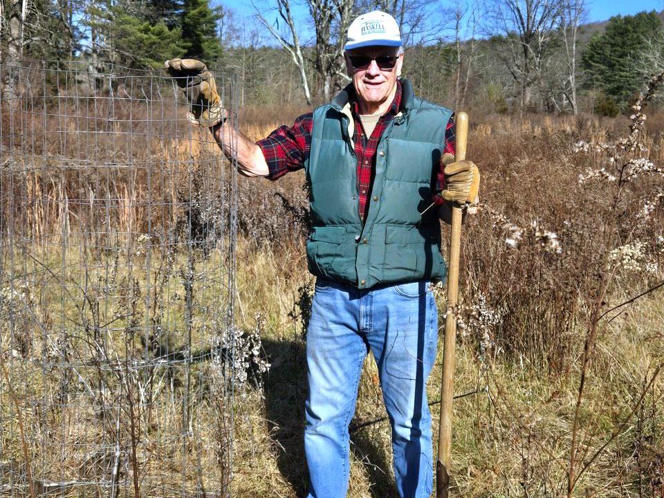 Master Watershed Steward Dean Neely at tree planting